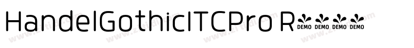 HandelGothicITCPro R字体转换